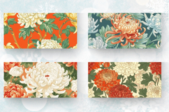 Chinese Chrysanthemums Mug Wrap Sublimation Designs Product Image 2