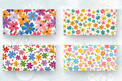 Cute Colorful Spring Flowers Mug Wrap Sublimation Designs Product Image 2