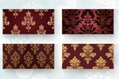 Victorian Maroon Elegance Mug Wrap Sublimation Designs Product Image 2