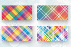 Rainbow Plaid Mug Wrap Sublimation Designs Product Image 2