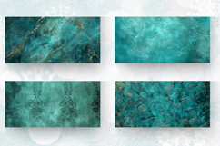 Luxury Aqua Mug Wrap Sublimation Designs Product Image 2