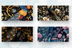 Floral Peacock Mug Wrap Sublimation Designs Product Image 2