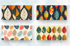 Retro Triple Leaf Mug Wrap Sublimation Designs Product Image 2