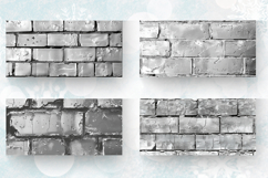Silver Brick Wall Mug Wrap Sublimation Designs Product Image 2
