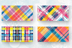 Bright Summer Plaid Mug Wrap Sublimation Designs Product Image 2
