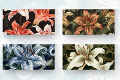 Regal Lily Flowers Mug Wrap Sublimation Designs Product Image 2