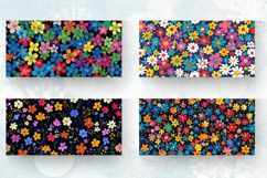 Tiny Rainbow Flowers mug wrap sublimation Designs Product Image 2