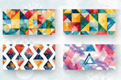 Watercolor Geometric Shapes mug wrap sublimation Designs Product Image 2