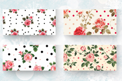 Polka Dots &amp; Rose Flowers Mug Wrap Sublimation Designs Product Image 2