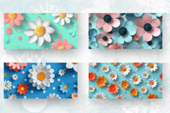 Polka Dots 3d Flowers Mug Wrap Sublimation Designs Product Image 2
