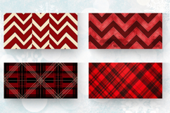 Red plaid Christmas Mug Wrap Sublimation Designs Product Image 2