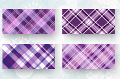 Purple Plaid Printable Crafted Mug Wrap Sublimation Designs Product Image 2