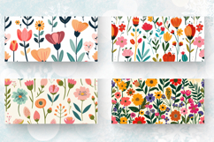 Mothers Day Spring Garden Flower Mug Wrap Sublimation Design Product Image 2