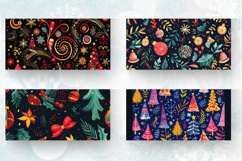 Festive Joyful Merry Christmas Mug Wrap Sublimation Designs Product Image 2