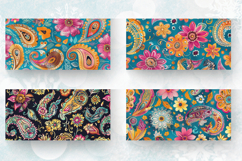Boho Floral Paisley Mug Wrap Sublimation Designs Product Image 2