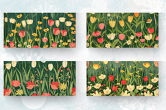 Spring Flower Garden Mug Wrap Sublimation Designs Product Image 2