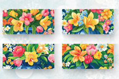 Spring Vase Flowers Mug Wrap Sublimation Designs Product Image 2
