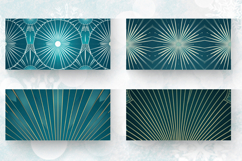 Teal Art Deco Radiance Mug Wrap Sublimation Designs Product Image 2