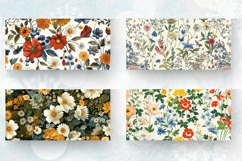 Cottage core Floral Garden Fabric Mug Wrap Sublimation Desig Product Image 2