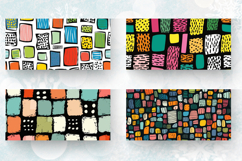 Doodle Polka Dots Rectangles Mug Wrap Sublimation Designs Product Image 2