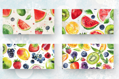 Watercolor Summer Fruits Mug Wrap Sublimation Designs Product Image 2