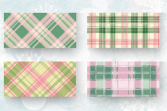 Pink &amp; Green Plaid Mug Wrap Sublimation Designs Product Image 2
