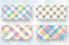 Pastel Gingham Repeat Plaids Mug Wrap Sublimation Designs Product Image 2