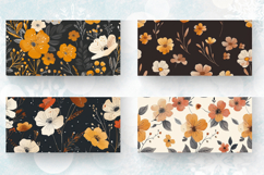 Minimal Boho Flowers Mug Wrap Sublimation Designs Product Image 2