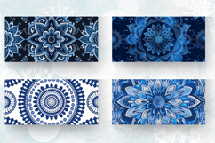 Blue Mandala Mug Wrap Sublimation Designs Product Image 2
