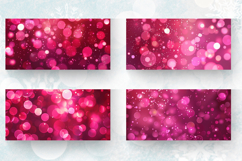 Hot Pink Sparkle Bokeh Crafted Mug Wrap Sublimation Designs Product Image 2