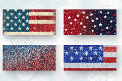 Patriotic Glitter Glam Mug Wrap Sublimation Designs Product Image 2