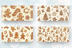 Retro Gingerbread Christmas Mug Wrap Sublimation Designs Product Image 2