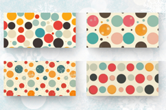 Retro Polka Dots Mug Wrap Sublimation Designs Product Image 2