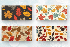 Retro Fall Leaves Mug Wrap Sublimation Designs Product Image 2