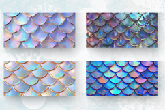 Luxury Holographic Mermaid Scales Mug Wrap Sublimation Desig Product Image 2