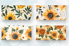 Boho Daisy Sunflowers Mug Wrap Sublimation Designs Product Image 2