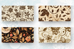 Floral Coffee Mug Wrap Sublimation Designs Product Image 2