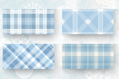 Pastel Blue Plaid Mug Wrap Sublimation Designs Product Image 2