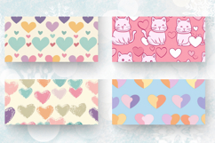 Cute Pastel Hearts Mug Wrap Sublimation Designs Product Image 2