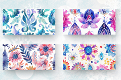 Watercolor Bohemian mug wrap sublimation Designs Product Image 2