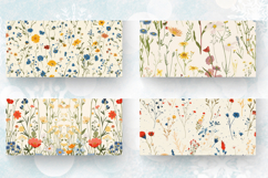 French Paper Cottagecore Wildflowers Mug Wrap Sublimation De Product Image 2