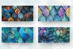 Mermaid Stained Glass Mug Wrap Sublimation Designs Product Image 2