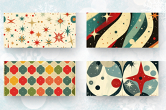 Retro Abstract Christmas Mug Wrap Sublimation Designs Product Image 2
