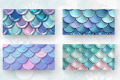 3D Mermaid Scales Mug Wrap Sublimation Designs Product Image 2