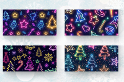 Neon Christmas tree Mug Wrap Sublimation Designs Product Image 2