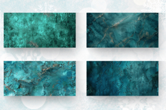Luxury Teal Mug Wrap Sublimation Designs Product Image 2