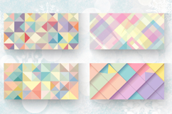 Colorful Pastel Geometric Mug Wrap Sublimation Designs Product Image 2