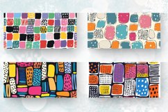 Doodle Polka Dots Rectangles Mug wrap Sublimation Designs Product Image 2