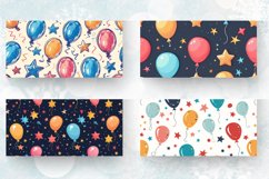Birthday Balloons and Stars Mug wrap Sublimation Designs Product Image 2