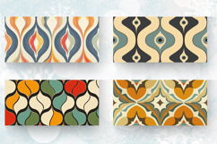 Retro Geometric Mug Wrap Sublimation Designs Product Image 2